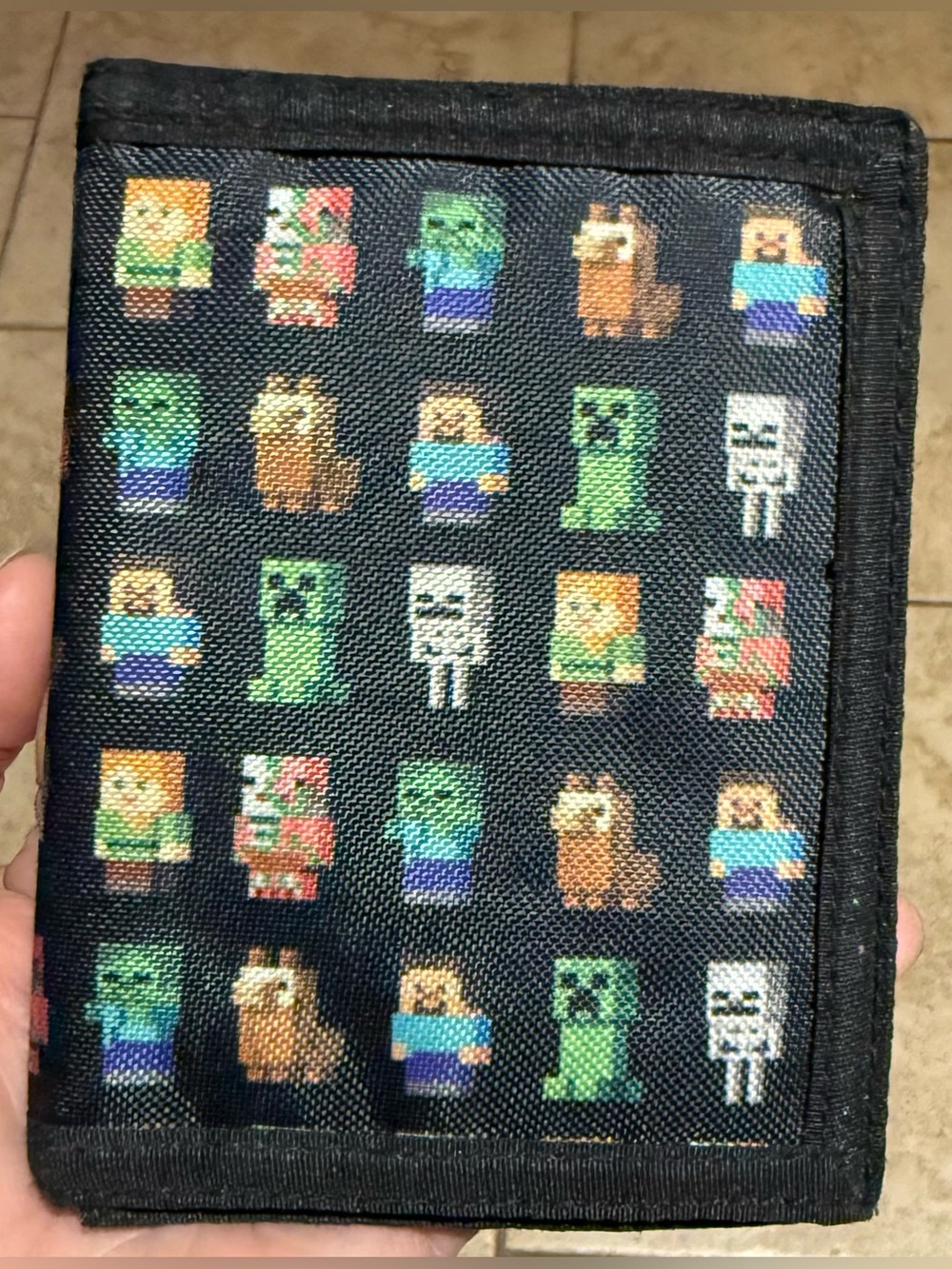 Minecraft Character Collage Trifold Wallet - Picture 8 of 14